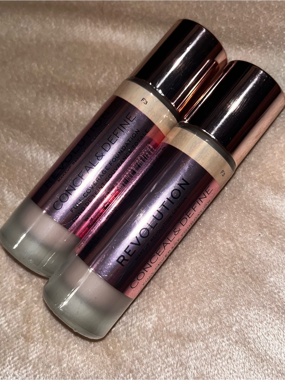 Revolution Conceal & Define Foundation Sticks — Pink Tone (F3)